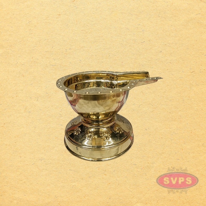 Brass Abhishekam Bowl with Handle for Temple & Home Pooja