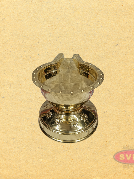 Brass Abhishekam Bowl with Handle for Temple & Home Pooja