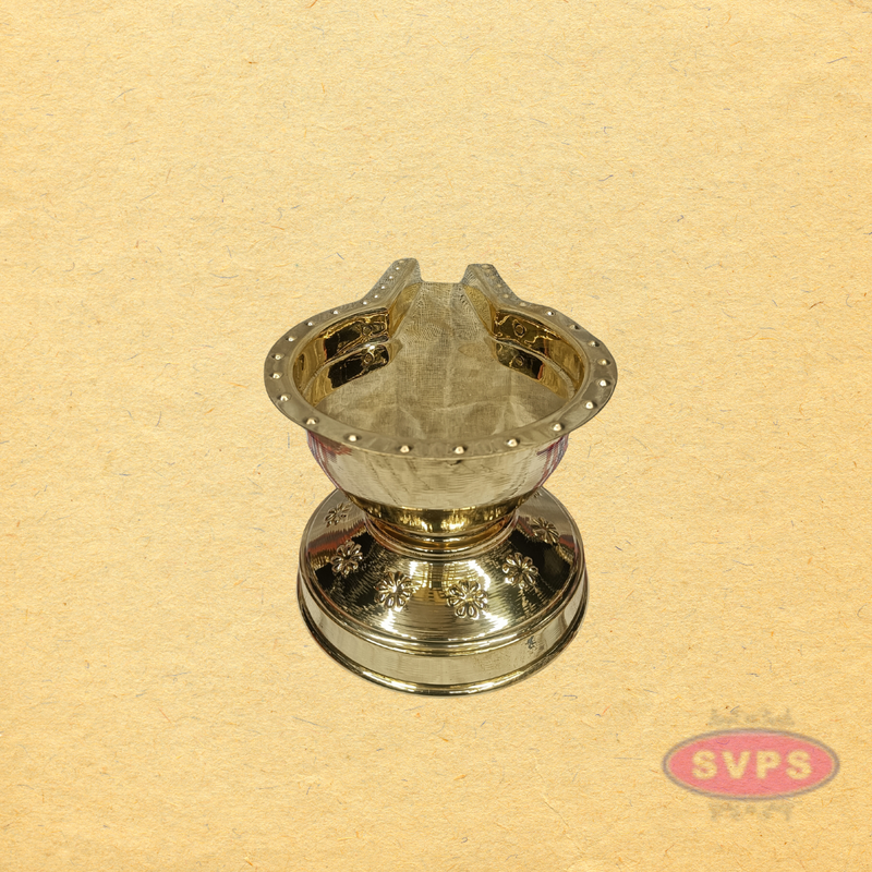 Brass Abhishekam Bowl with Handle for Temple & Home Pooja