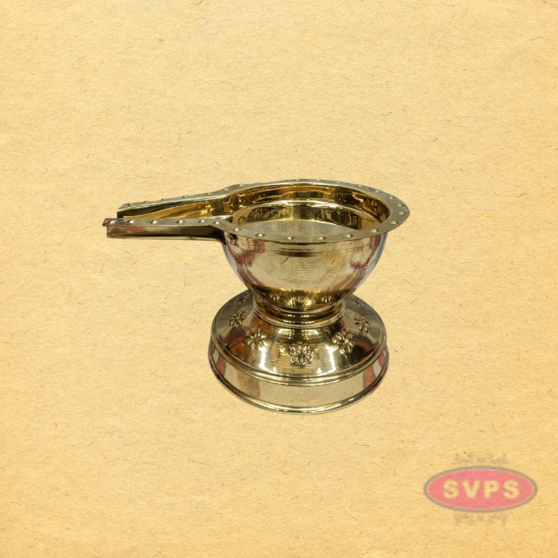 Brass Abhishekam Bowl with Handle for Temple & Home Pooja