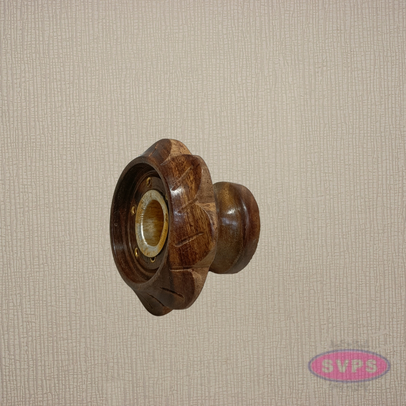 Wooden Painted Dhoop Cone Incense Holder – Handcrafted Decorative Burner for Pooja & Home