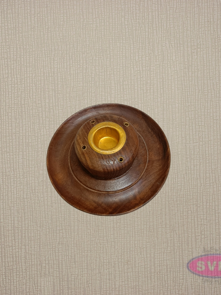 Wooden Agarbatti & Dhoop Stand Holder – Handcrafted Incense Stick Burner for Home & Pooja Room