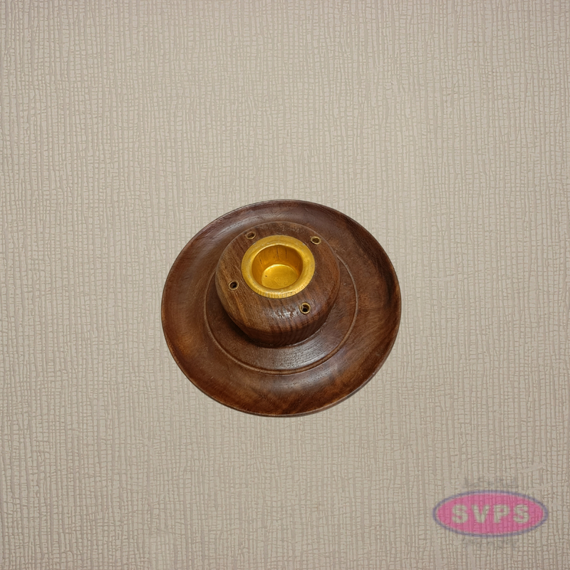 Wooden Agarbatti & Dhoop Stand Holder – Handcrafted Incense Stick Burner for Home & Pooja Room