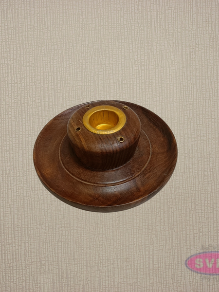 Wooden Agarbatti & Dhoop Stand Holder – Handcrafted Incense Stick Burner for Home & Pooja Room
