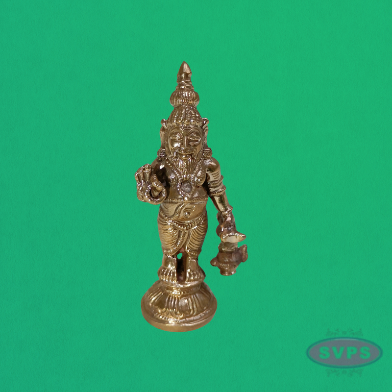 Handcrafted Panchalogha Agasthiyar Idol – Revered Siddhar & Sage