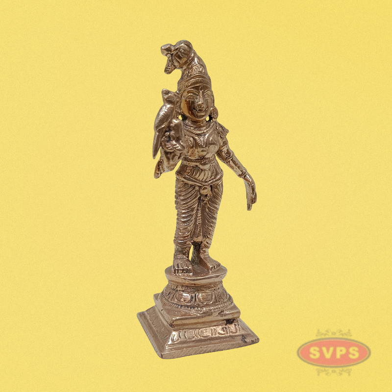 Panchalogam Andal Statue / 4 Inches