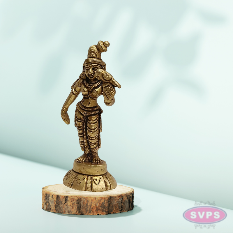 Sri Andal (Godha Devi) Brass Idol Standing Statue for Pooja