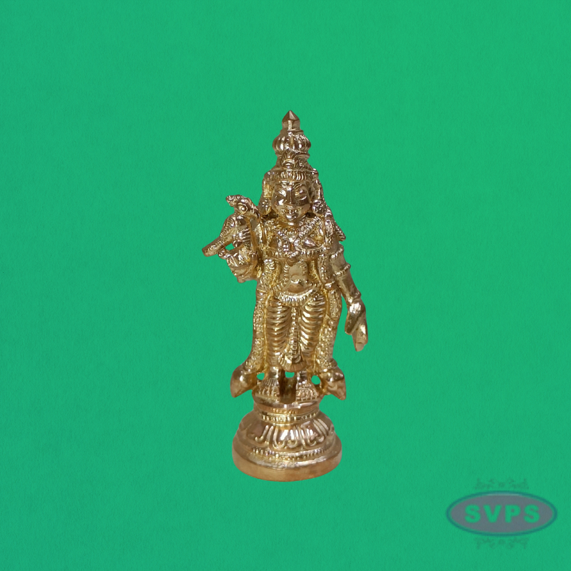 Handcrafted Panchalogha Andal Idol – Divine Vaishnava Goddess