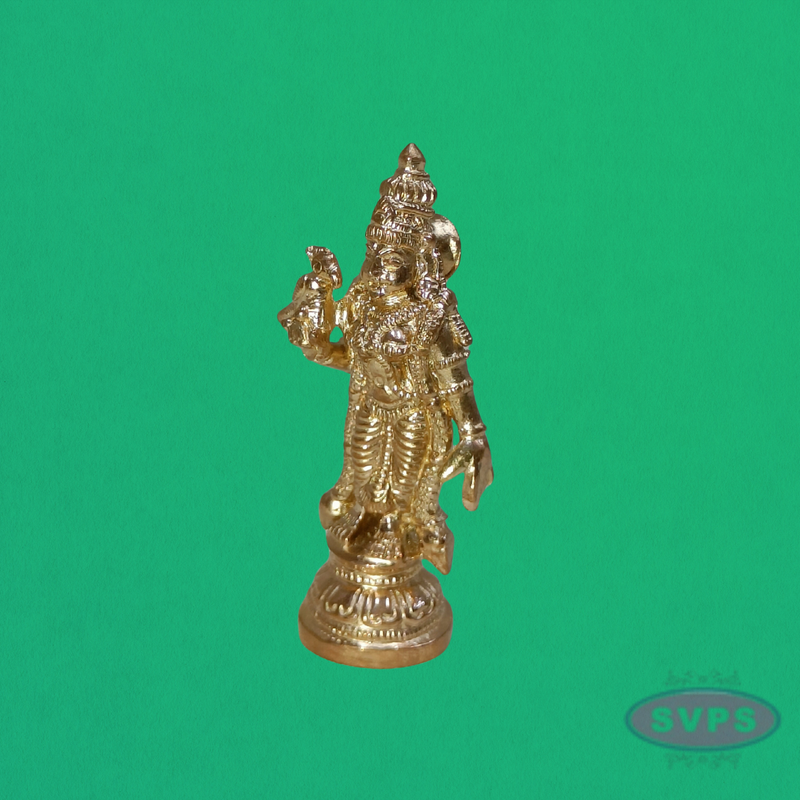 Handcrafted Panchalogha Andal Idol – Divine Vaishnava Goddess