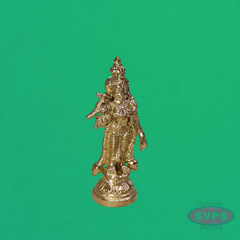 Handcrafted Panchalogha Andal Idol – Divine Vaishnava Goddess