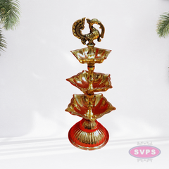 Brass Peacock Vilakku / 3 Sizes and Layers
