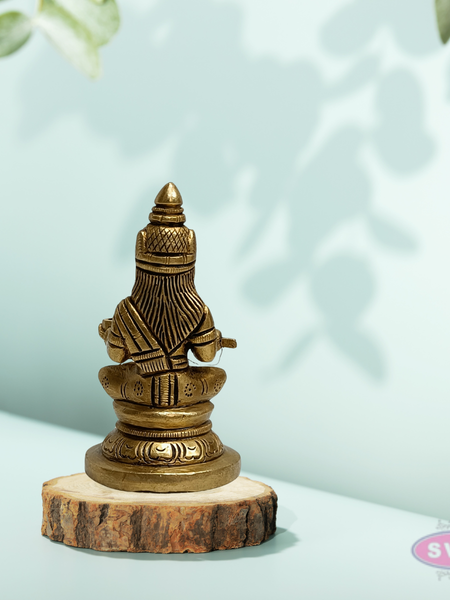 Brass Annapurna Devi Statue with Spoon & Bowl – Traditional Design