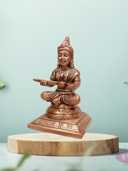 Traditional Brass Annapurna Devi Murti with Spoon & Bowl – Food Blessing Goddess Idol