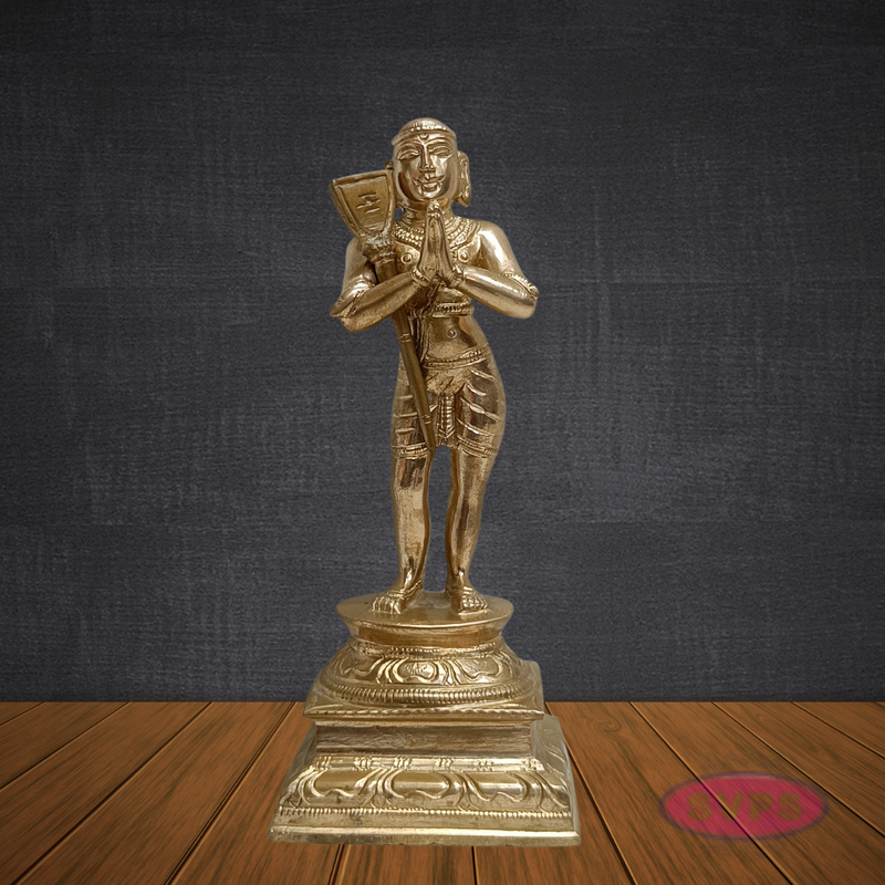 6 Inch Panchaloha Appar (Thirunavukarasar) Idol – Sacred Nayanmar Saint Murti for Pooja