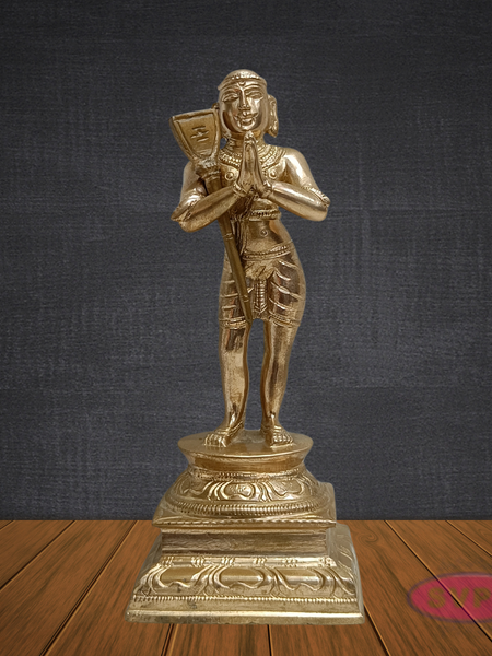 6 Inch Panchaloha Appar (Thirunavukarasar) Idol – Sacred Nayanmar Saint Murti for Pooja