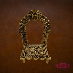 Brass Prabhavali Frame with Stand | Thiruvachi Arch & Peedam Chowki for God Idols