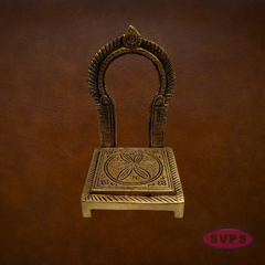 Brass Thiruvachi Frame with Chowki | Prabhavali Arch Stand for God Idols