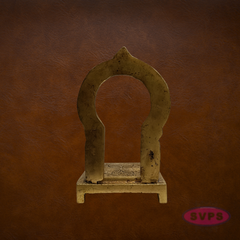 Brass Thiruvachi Frame with Chowki | Prabhavali Arch Stand for God Idols