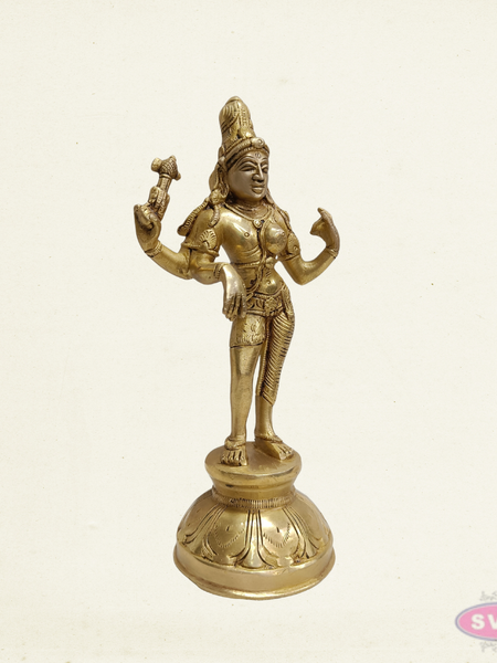 Brass Arthanareeswarar Idol – Traditional Shiva Shakti Murti for Home Temple