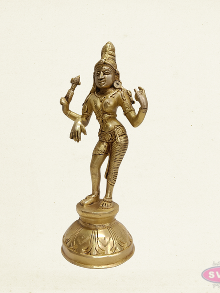 Brass Arthanareeswarar Idol – Traditional Shiva Shakti Murti for Home Temple