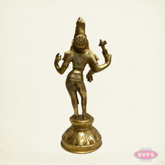 Brass Arthanareeswarar Idol – Traditional Shiva Shakti Murti for Home Temple