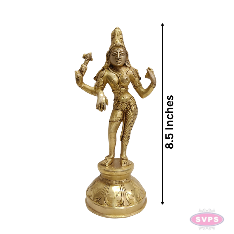 Brass Arthanareeswarar Idol – Traditional Shiva Shakti Murti for Home Temple