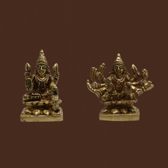 2 Inch Brass Ashtalakshmi Idol Set – Mini Eight Lakshmi Statue for Pooja