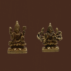 2 Inch Brass Ashtalakshmi Idol Set – Mini Eight Lakshmi Statue for Pooja