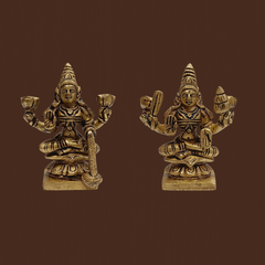 Brass Ashtalakshmi 8 Idol Set – 3.5 Inches Pooja Vigraham
