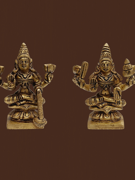 Brass Ashtalakshmi 8 Idol Set – 3.5 Inches Pooja Vigraham