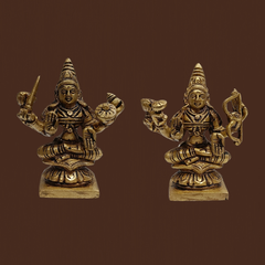 Brass Ashtalakshmi 8 Idol Set – 3.5 Inches Pooja Vigraham