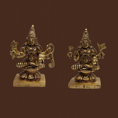 Ashtalakshmi Brass Vigraham Set – 3.5 Inch Devotional Idols