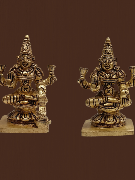 Ashtalakshmi Brass Vigraham Set – 3.5 Inch Devotional Idols