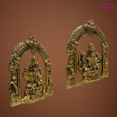 Brass Ashta Lakshmi Idol Set – Traditional Wall Hanging for Pooja Room & Home Decor