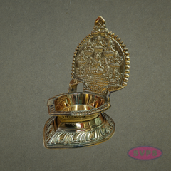 Auspicious Brass Ashtalakshmi Deepam for Wealth, Prosperity & Abundance