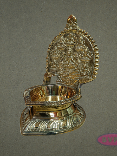 Auspicious Brass Ashtalakshmi Deepam for Wealth, Prosperity & Abundance