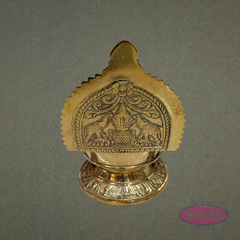 Auspicious Brass Ashtalakshmi Deepam for Wealth, Prosperity & Abundance