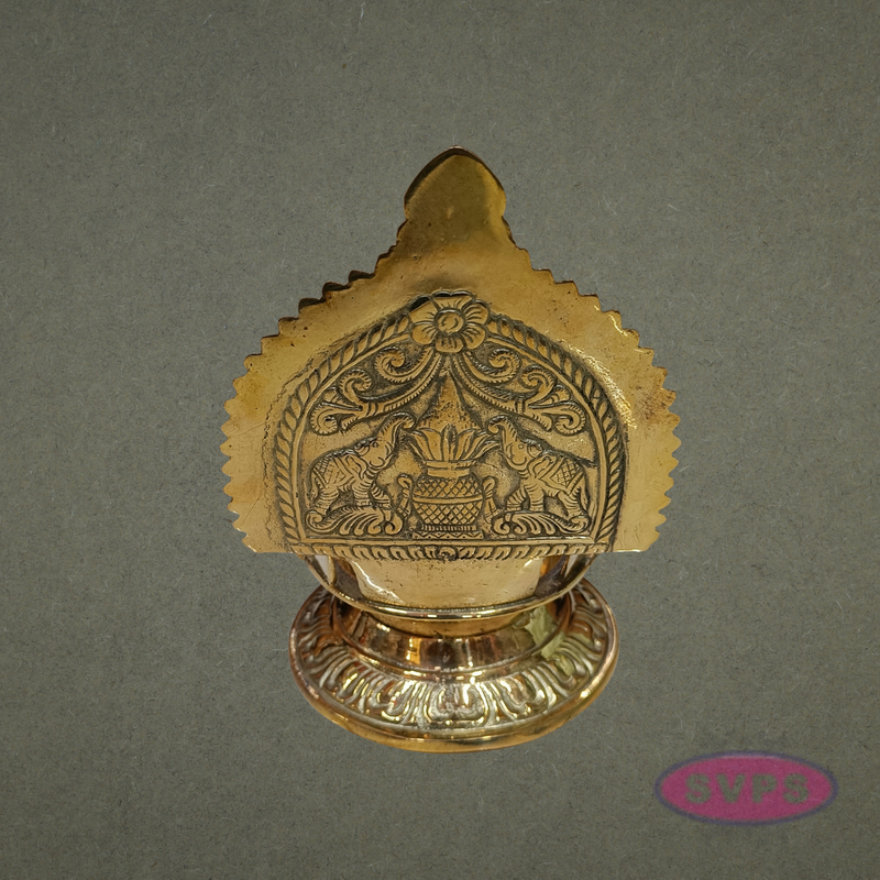 Auspicious Brass Ashtalakshmi Deepam for Wealth, Prosperity & Abundance