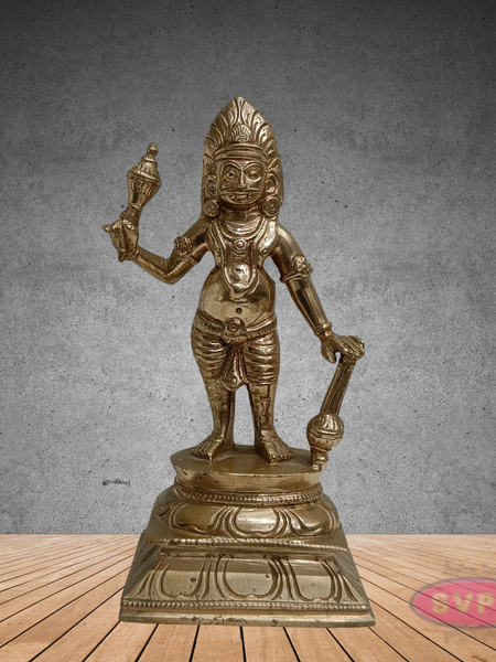 Karuppasamy Statue in Panchaloha – Sacred Village Guardian Deity Idol for Home & Temple