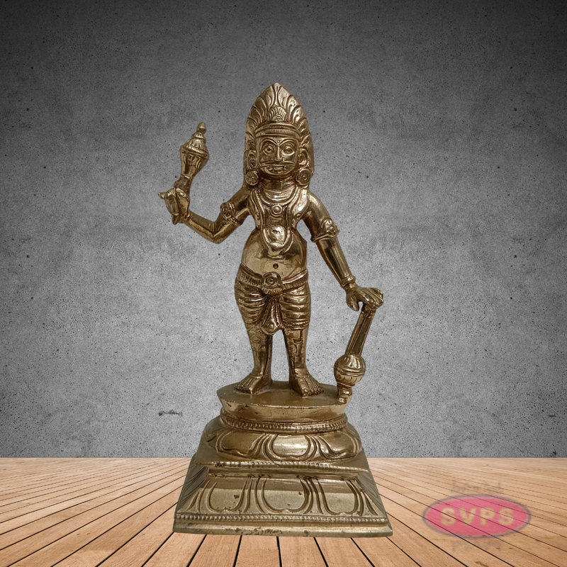 Karuppasamy Statue in Panchaloha – Sacred Village Guardian Deity Idol for Home & Temple