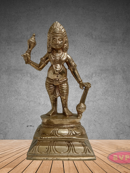 Karuppasamy Statue in Panchaloha – Sacred Village Guardian Deity Idol for Home & Temple