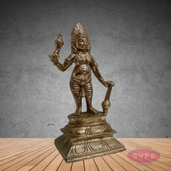 Karuppasamy Statue in Panchaloha – Sacred Village Guardian Deity Idol for Home & Temple