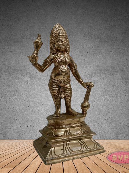 Karuppasamy Statue in Panchaloha – Sacred Village Guardian Deity Idol for Home & Temple