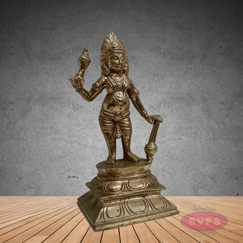 Karuppasamy Statue in Panchaloha – Sacred Village Guardian Deity Idol for Home & Temple