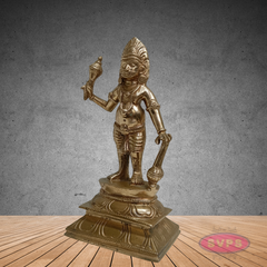 Karuppasamy Statue in Panchaloha – Sacred Village Guardian Deity Idol for Home & Temple