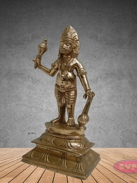 Karuppasamy Statue in Panchaloha – Sacred Village Guardian Deity Idol for Home & Temple