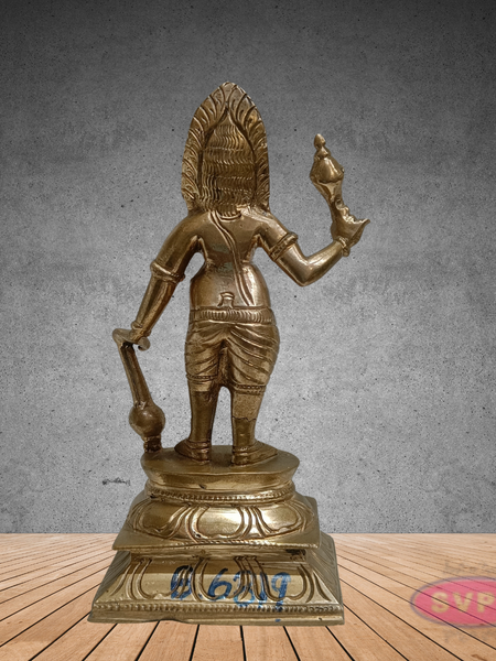 Karuppasamy Statue in Panchaloha – Sacred Village Guardian Deity Idol for Home & Temple
