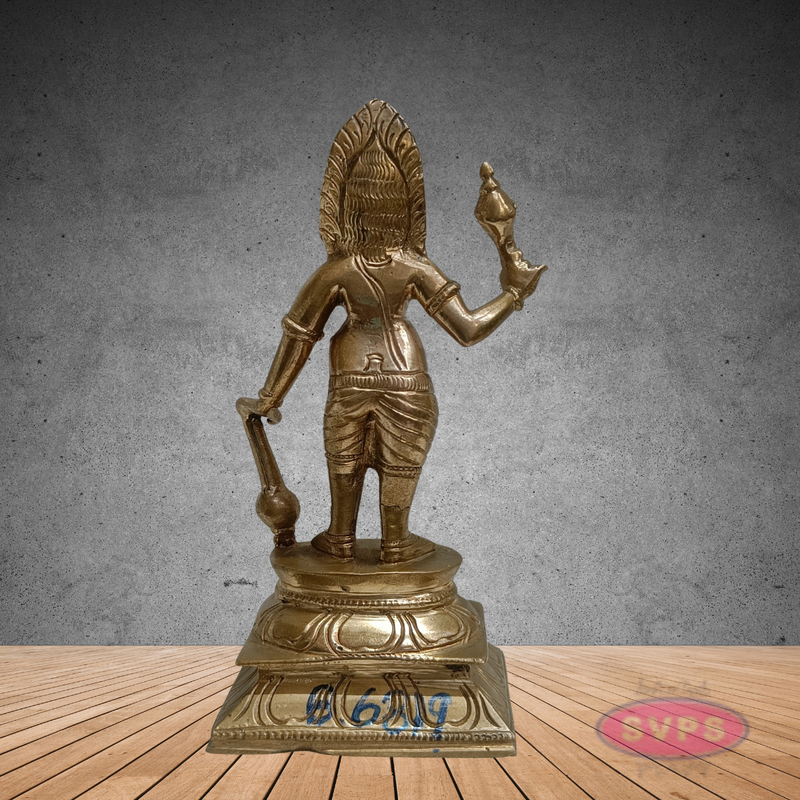 Karuppasamy Statue in Panchaloha – Sacred Village Guardian Deity Idol for Home & Temple