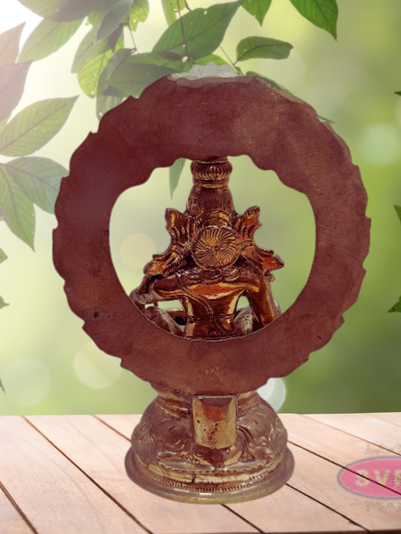 Panchalogam Lord Ayyappan Idol with Arch & Steps