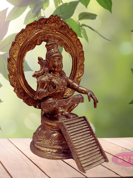 Panchalogam Lord Ayyappan Idol with Arch & Steps